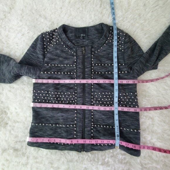 Greylin Monty Studded Knit Jacket - Picture 11 of 14